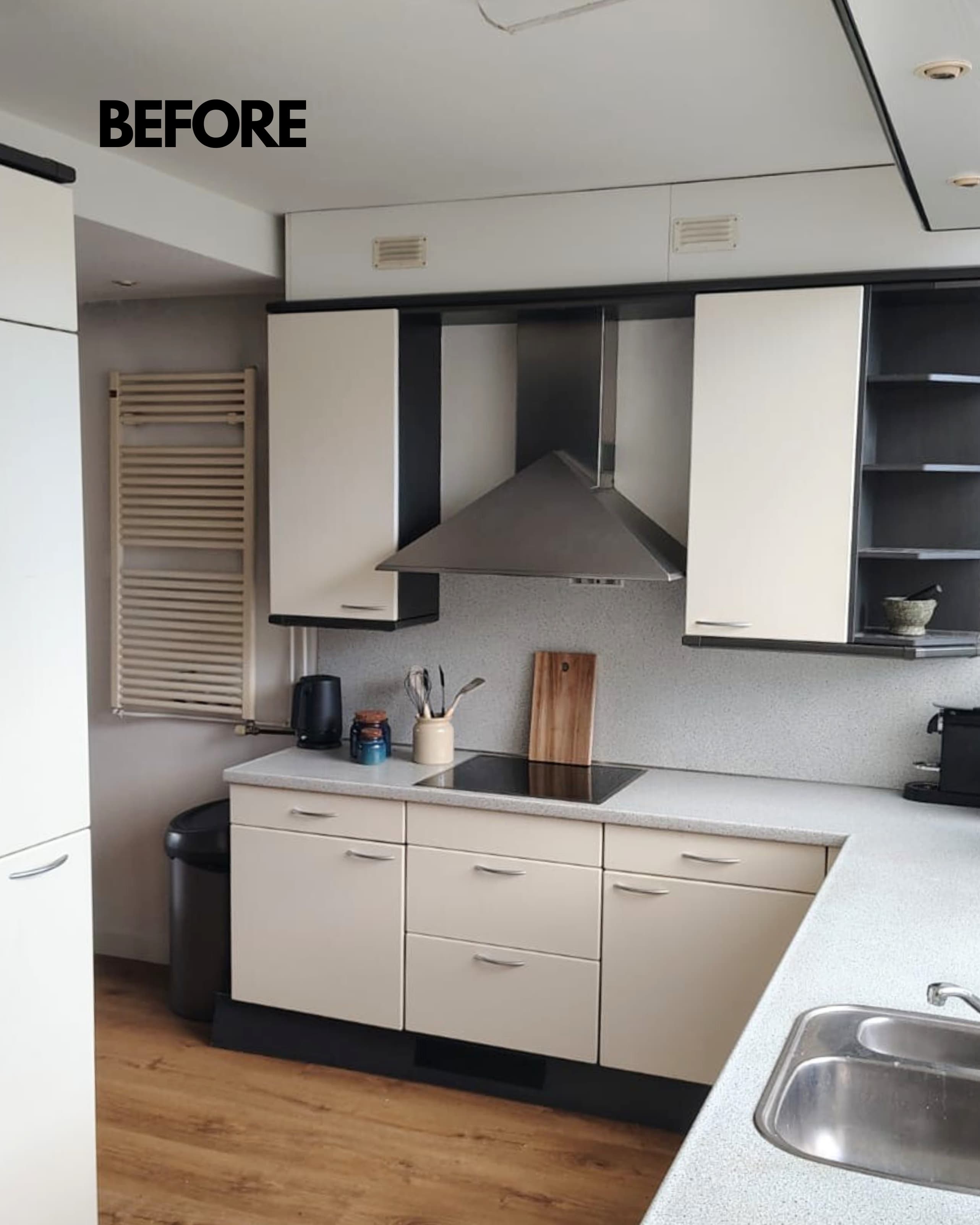 Amandel beige & goud eiken voor